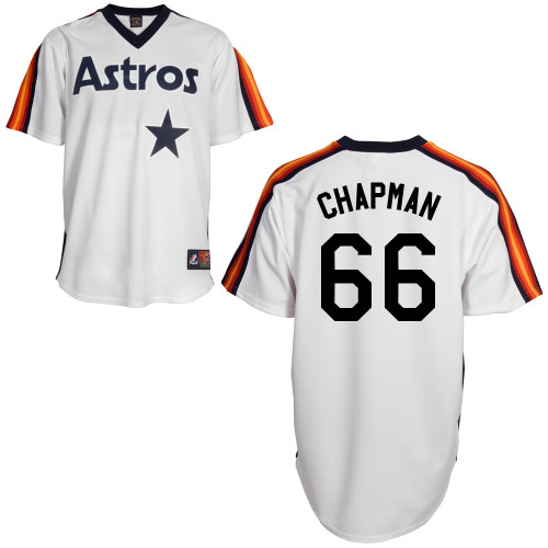 Kevin Chapman #66 Youth Baseball Jersey-Houston Astros Authentic Home Alumni Association MLB Jersey